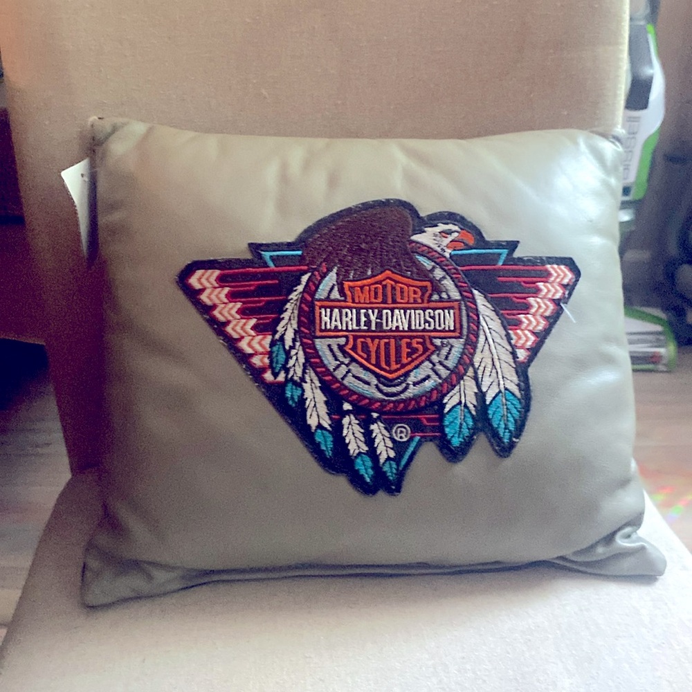 Harley Davidson throw pillow